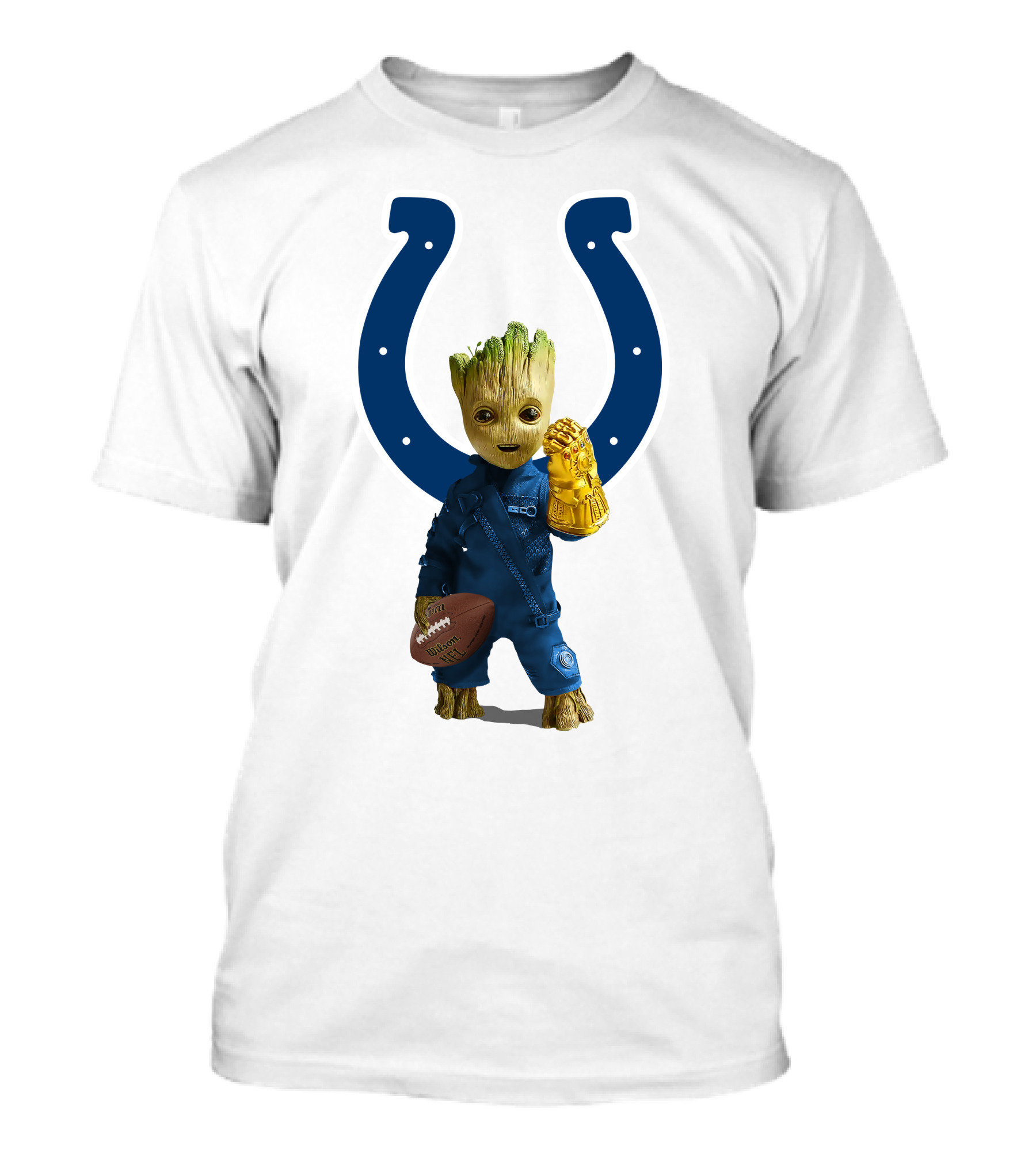 Indianapolis Colts Groot Infinity Gauntlet Football T-Shirt