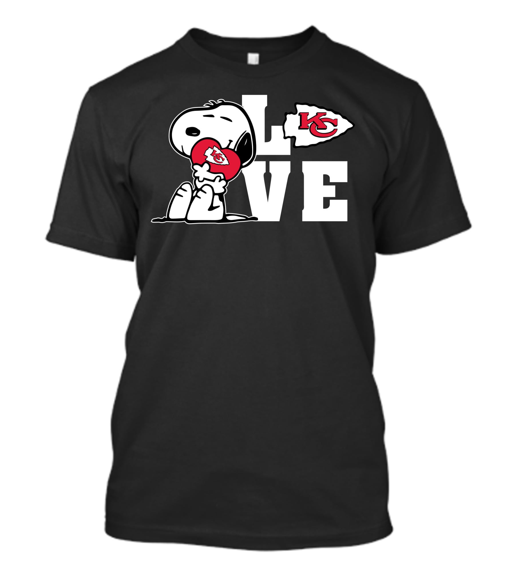 Snoopy Love KC Chiefs T-Shirt