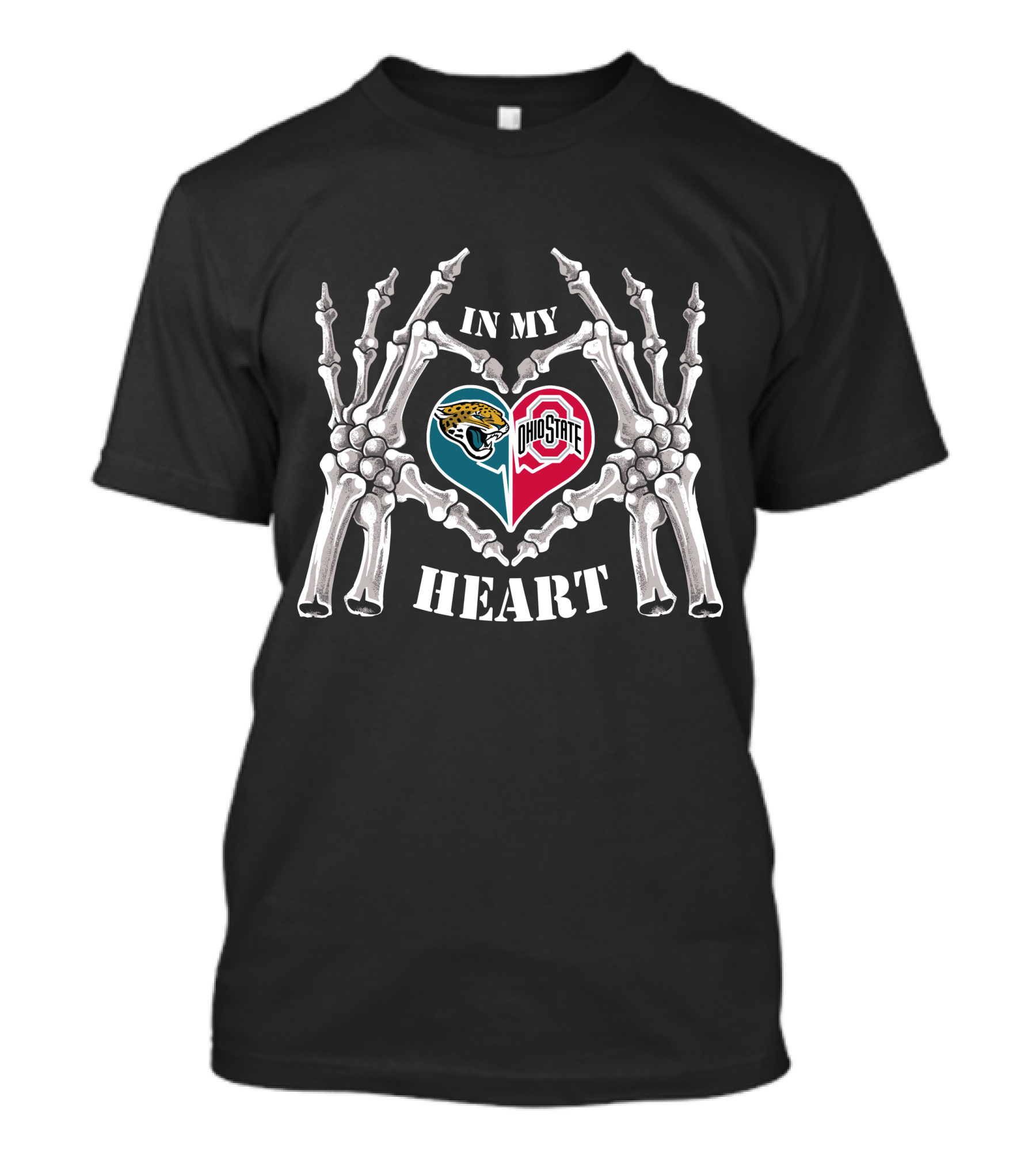 In My Heart Jacksonville Jaguars Ohio State Buckeyes T-Shirt