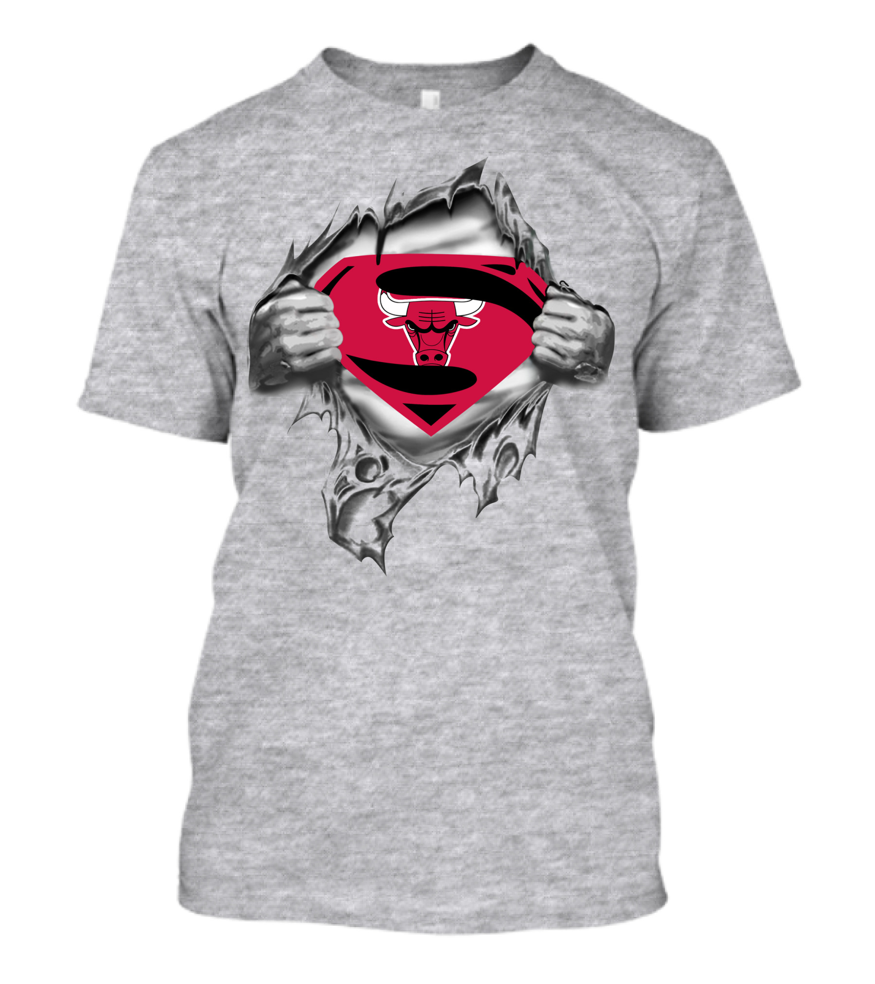 Chicago Bulls Superman Symbol Fusion T-Shirt