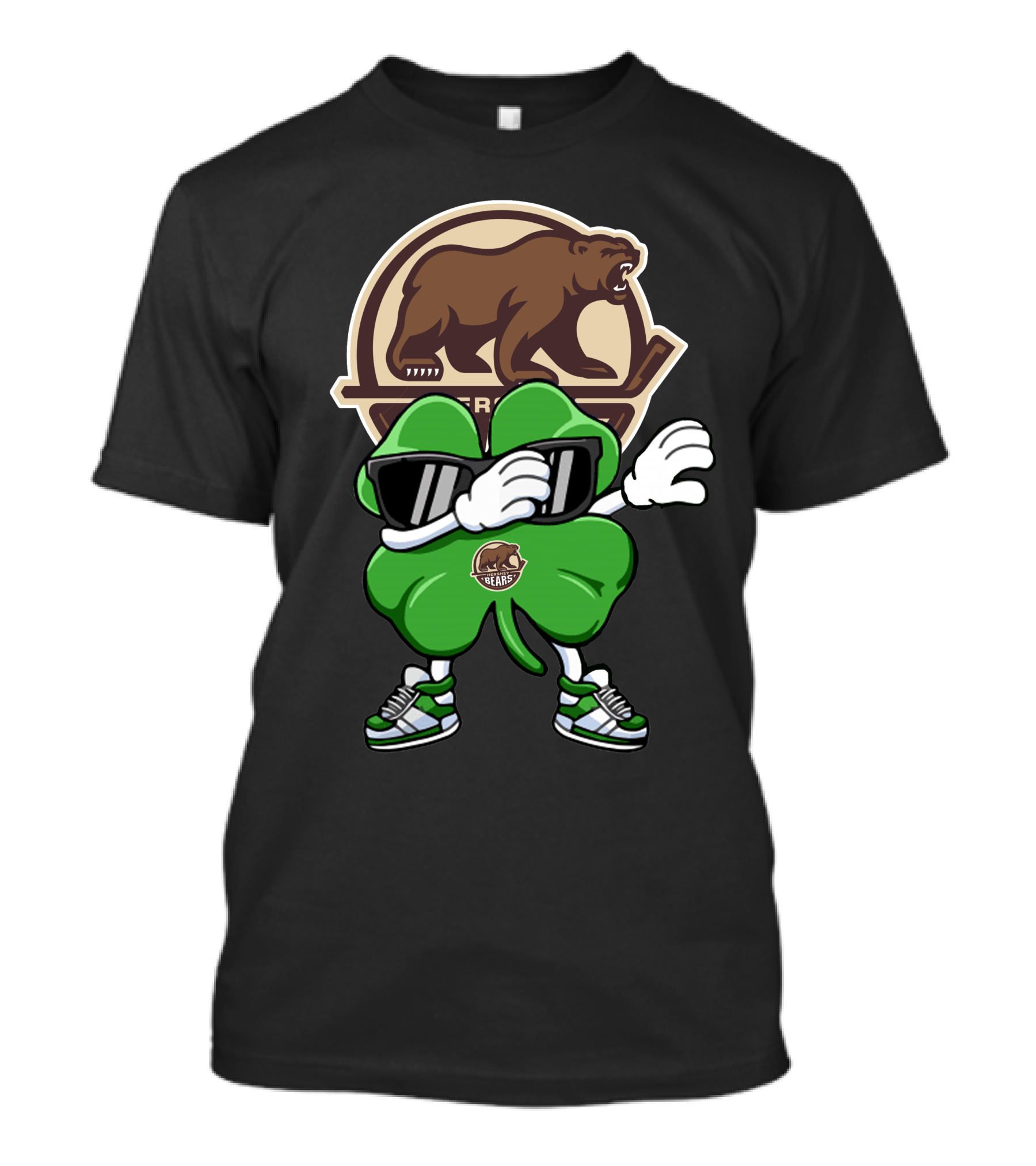 Hershey Bears Lucky Clover Bear T-Shirt