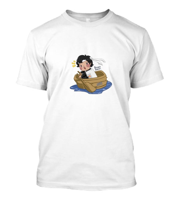 Sapnap Boatnap Cute Chibi Character In A Rowboat On Water T-Shirt
