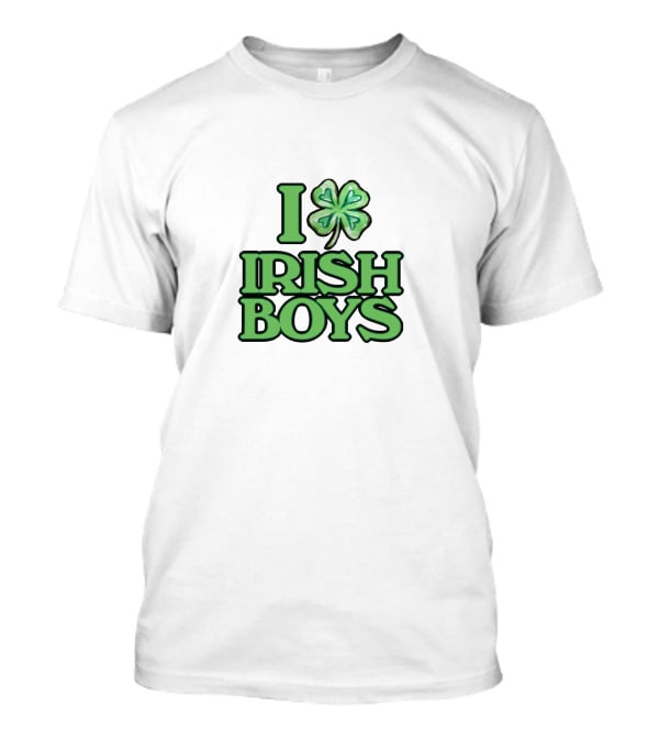 I Love Irish Boys Shamrock Charm T-Shirt