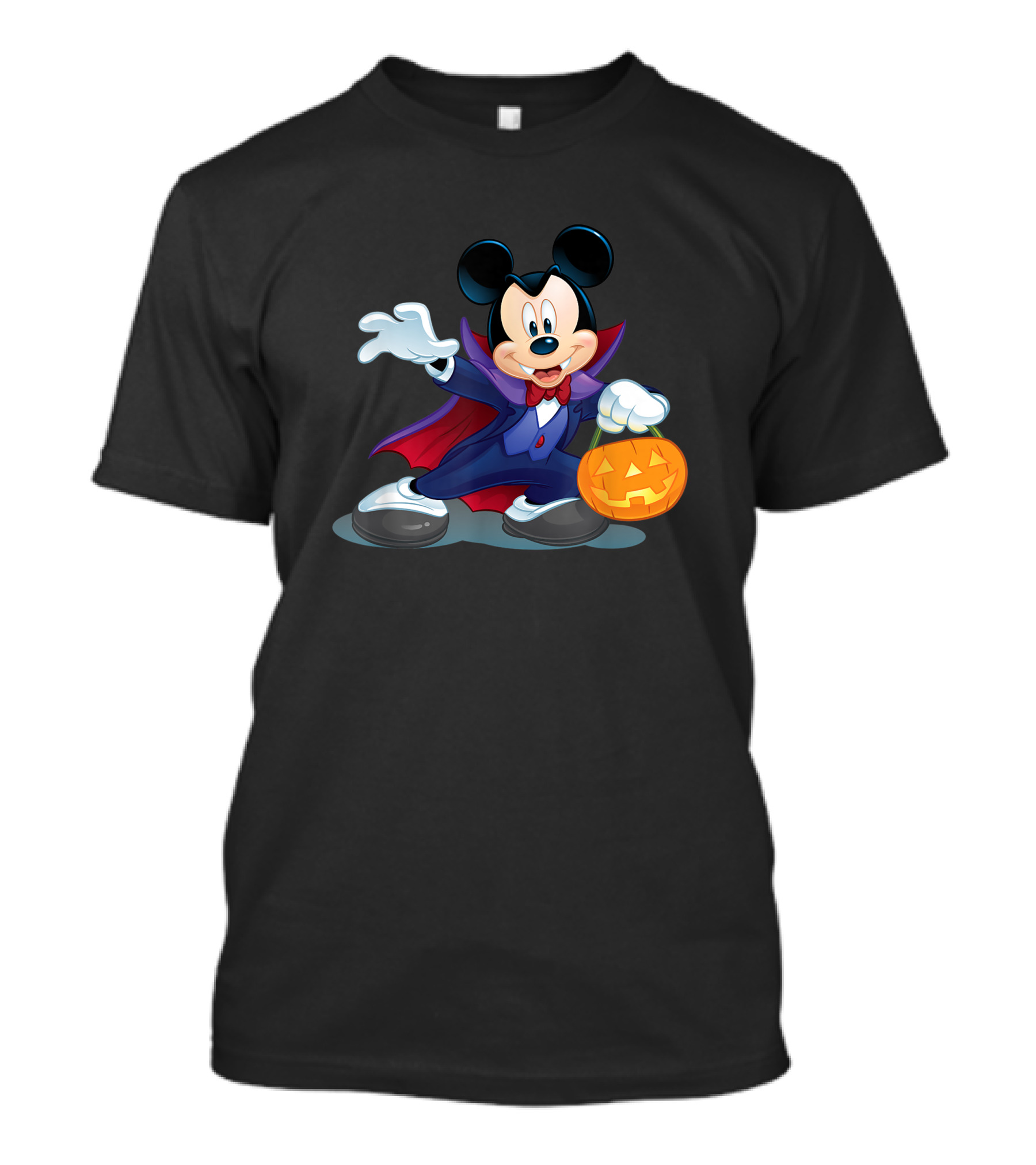 Disney Halloween Mickey Mouse Vampire Pumpkin T-Shirt