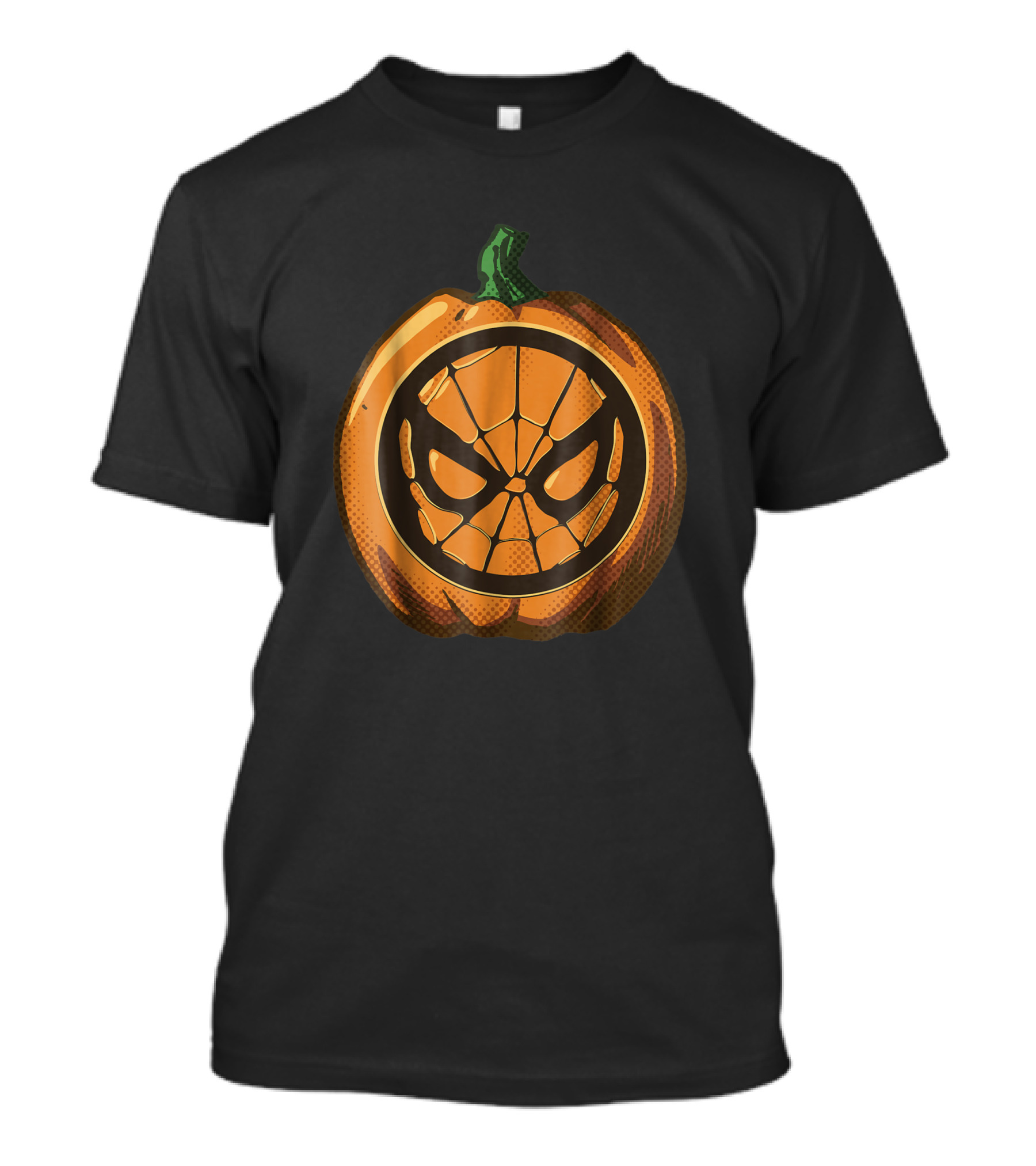 Marvel Spider Man Pumpkin Halloween Face T-Shirt