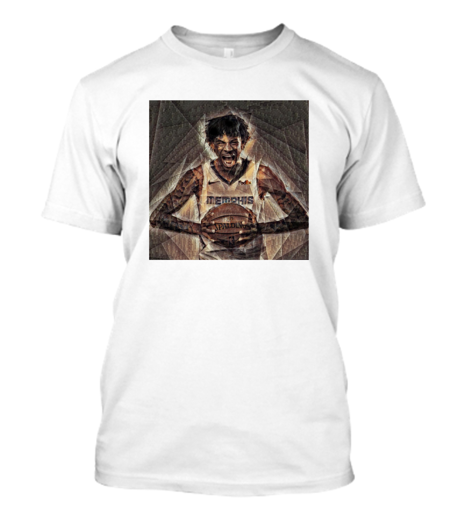 Ja Morant Memphis Basketball Oil Painting T-Shirt