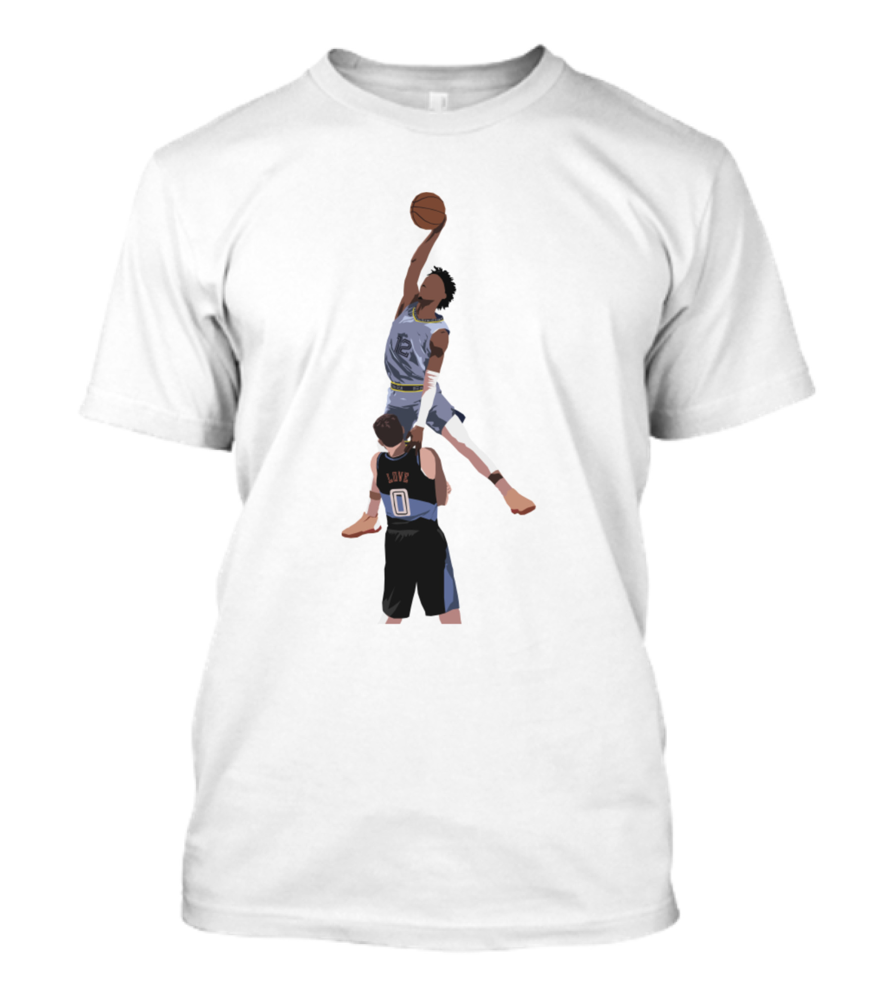 Ja Morant Almost Dunks Over Kevin Love Action Moment T-Shirt
