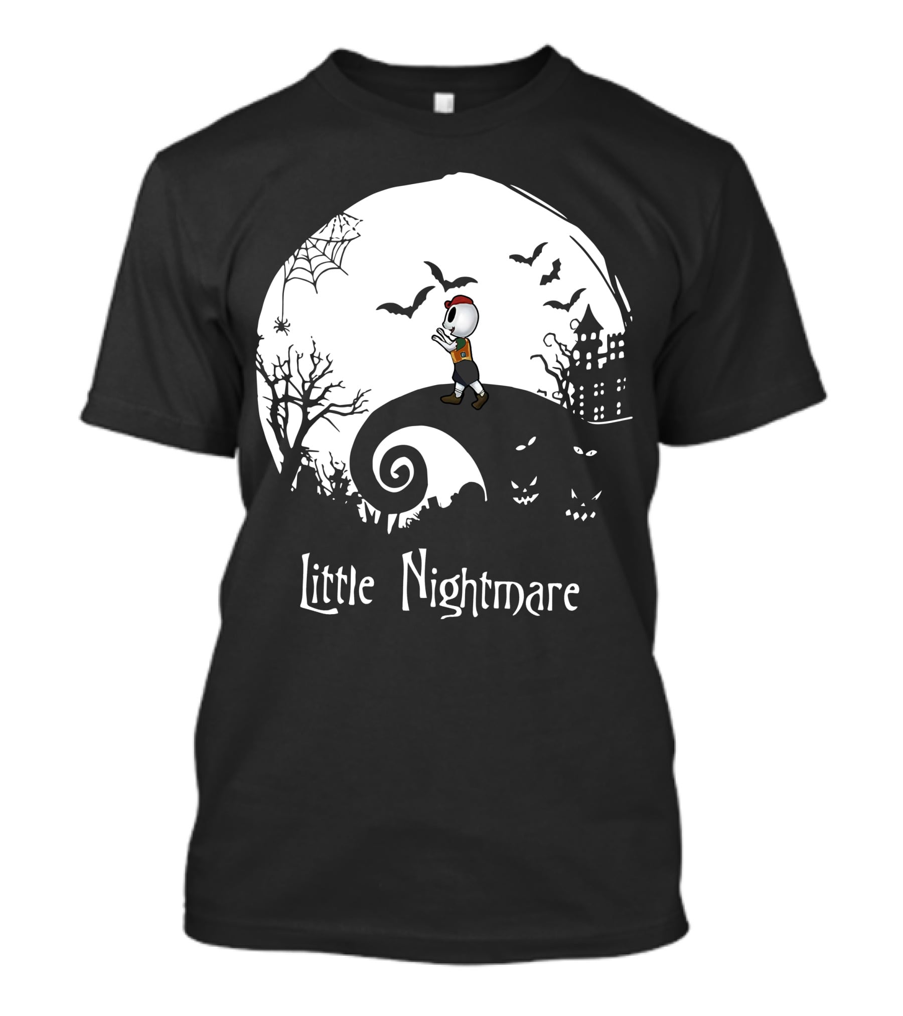 Little Nightmare Boy Halloween Spooky Scene T-Shirt