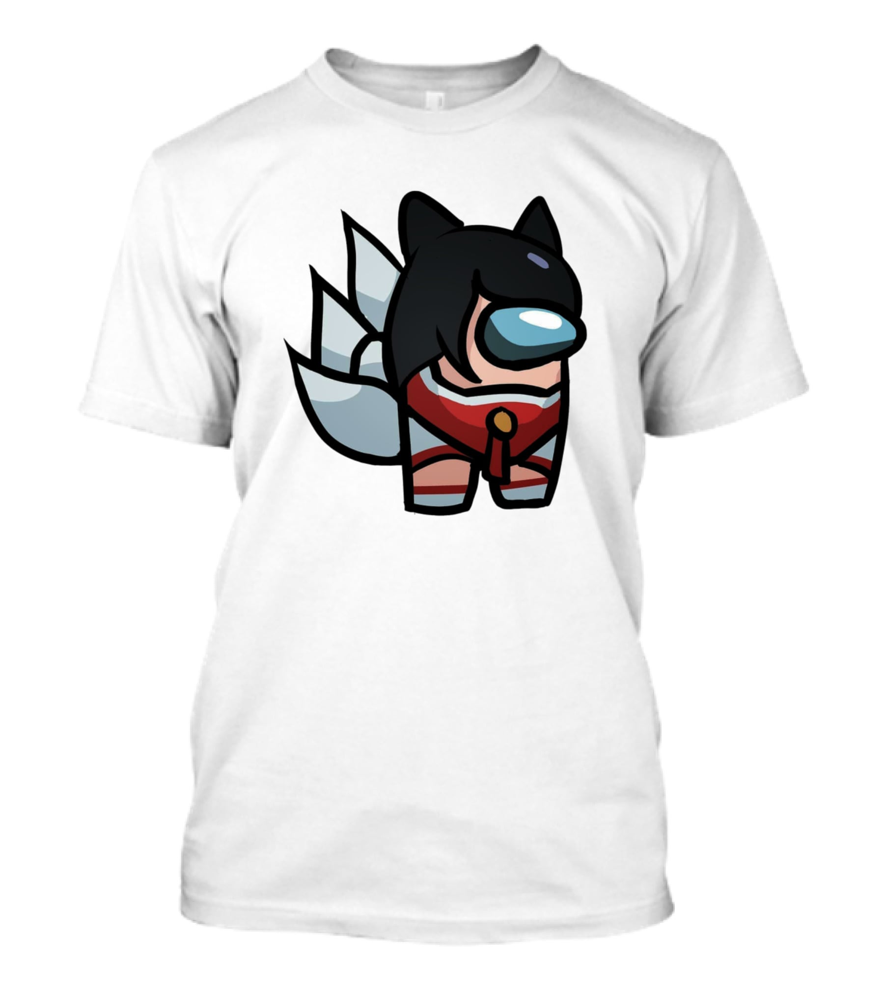 Among Us Character Cosplaying Ahri From League Of Legends T-Shirt