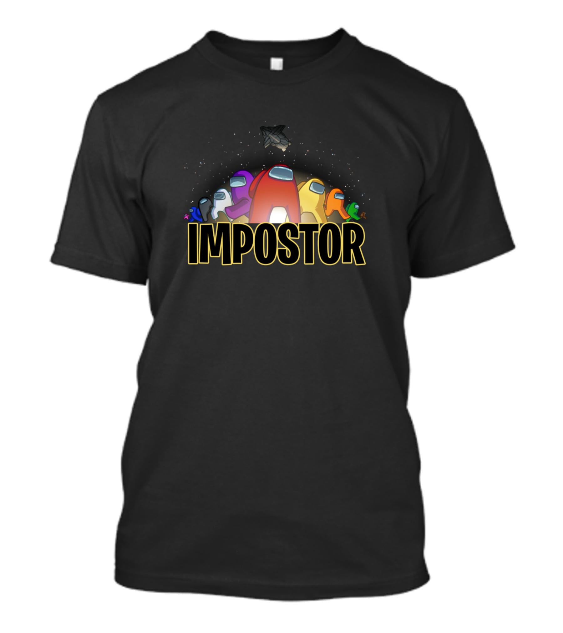 Impostor Among Us Crew Spaceship Astronaut Characters T-Shirt