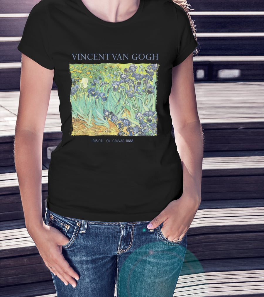 VINCENT VAN GOGH IRIS OIL ON CANVAS 1888 T-Shirt
