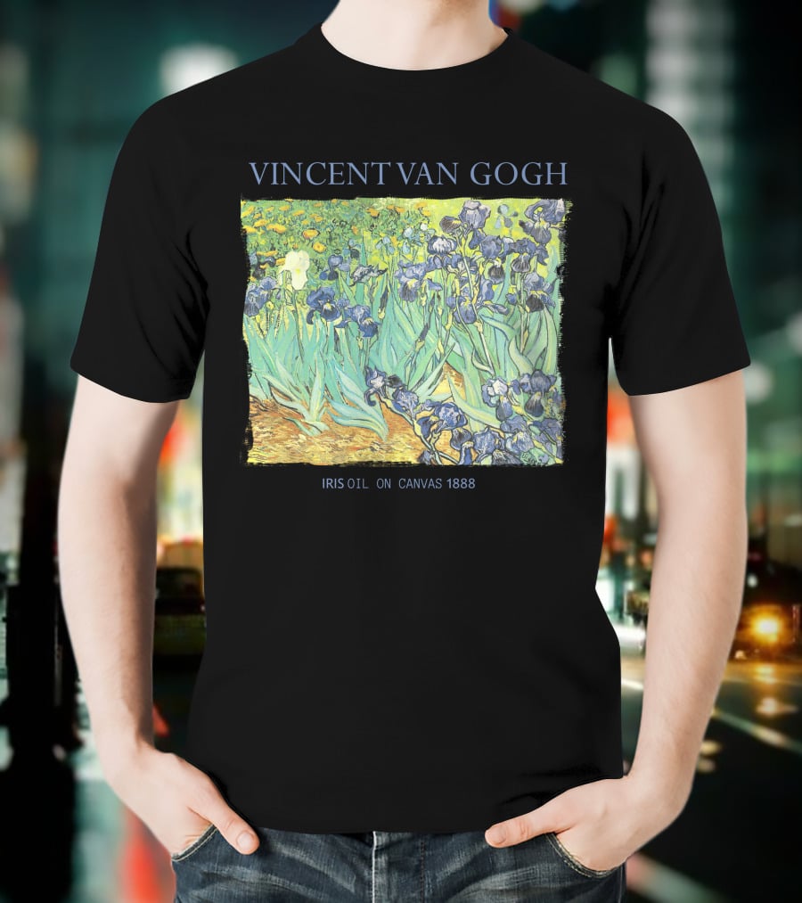 VINCENT VAN GOGH IRIS OIL ON CANVAS 1888 T-Shirt