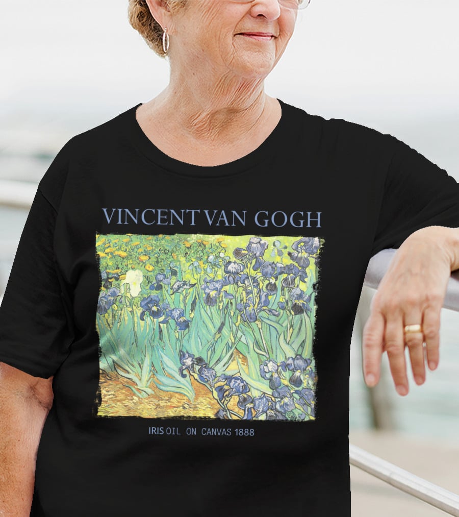VINCENT VAN GOGH IRIS OIL ON CANVAS 1888 T-Shirt