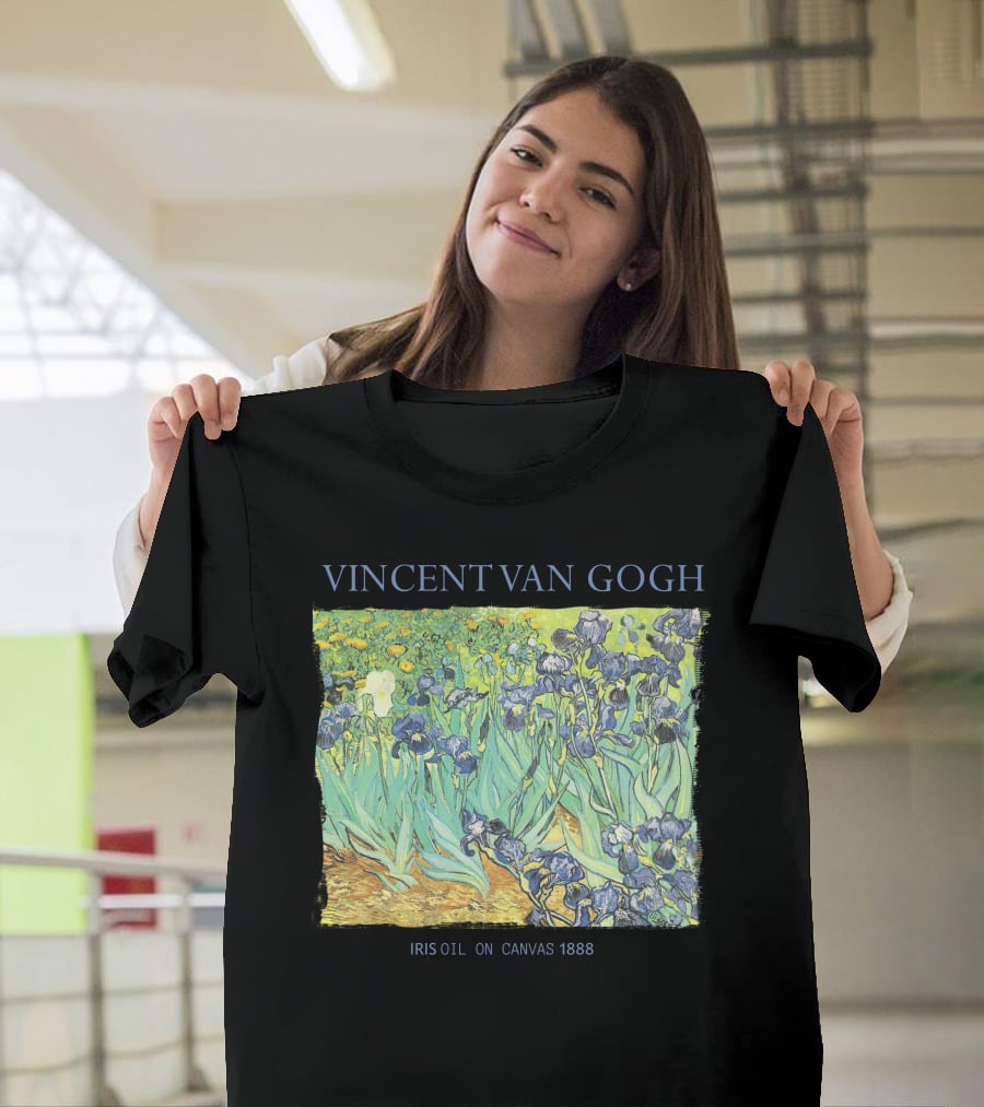 VINCENT VAN GOGH IRIS OIL ON CANVAS 1888 T-Shirt