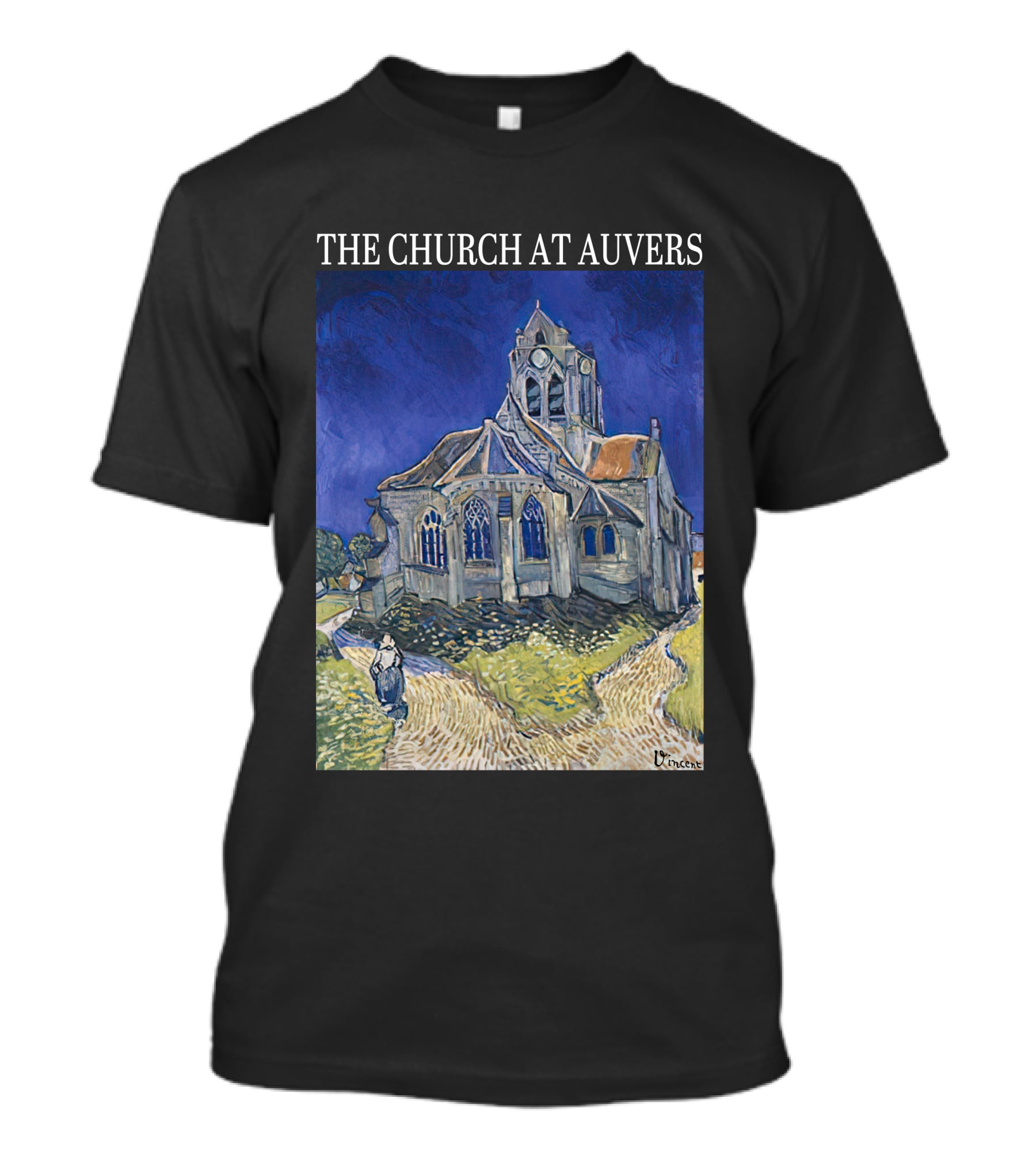 Van Gogh The Church At Auvers Painting By Vincent Van Gogh T-Shirt
