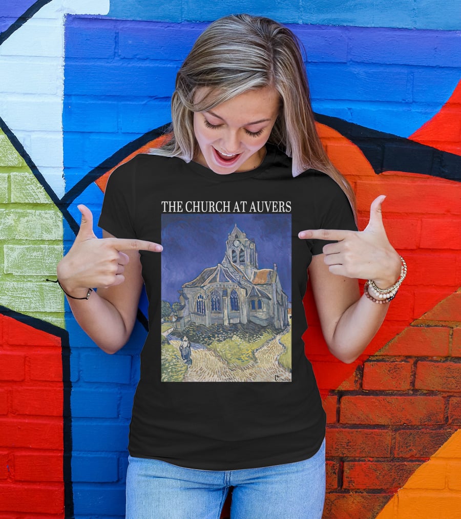 Van Gogh The Church At Auvers Painting By Vincent Van Gogh T-Shirt