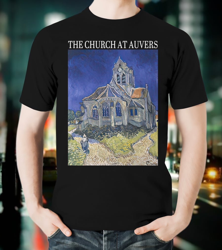 Van Gogh The Church At Auvers Painting By Vincent Van Gogh T-Shirt