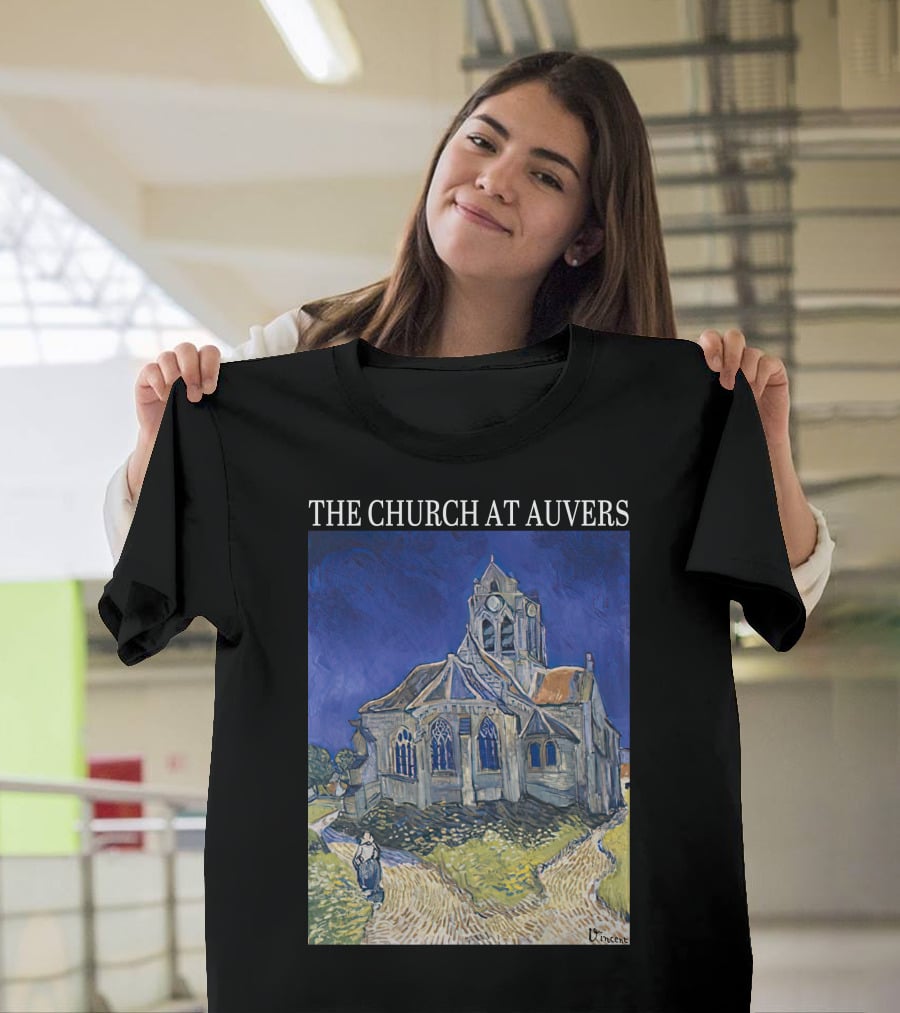 Van Gogh The Church At Auvers Painting By Vincent Van Gogh T-Shirt