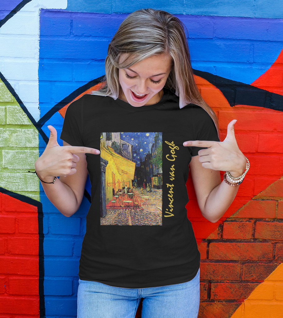 Vincent Van Gogh Café Terrace At Night T-Shirt