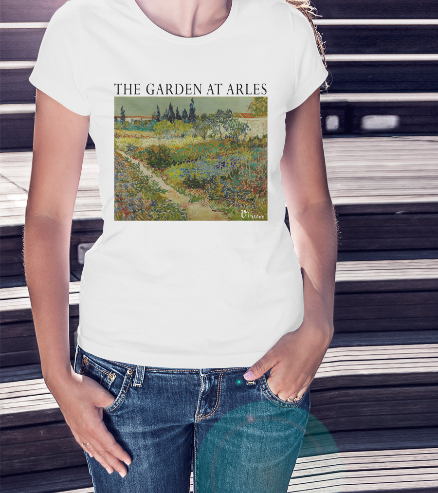 The Garden At Arles Vincent Van Gogh Vincent Signature T-Shirt