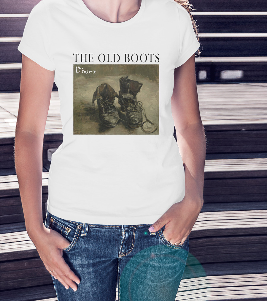 The Old Boots Vincent Van Gogh Painting Vintage T-Shirt