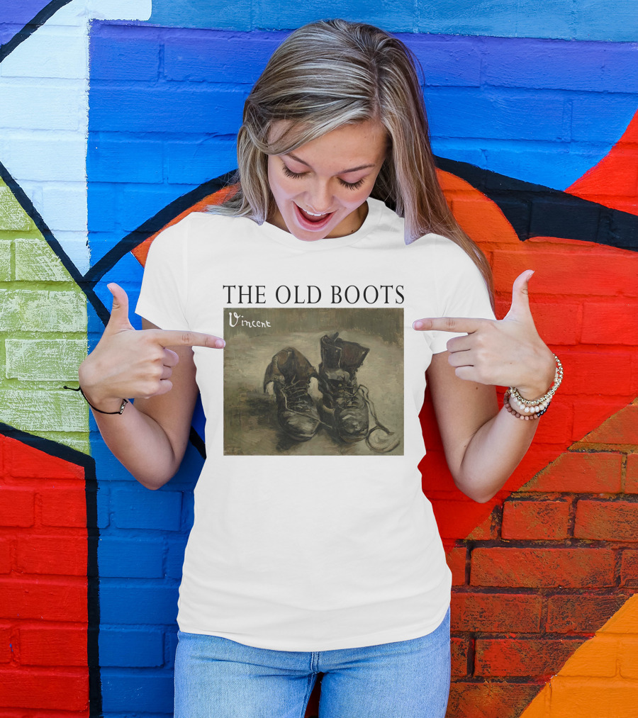 The Old Boots Vincent Van Gogh Painting Vintage T-Shirt