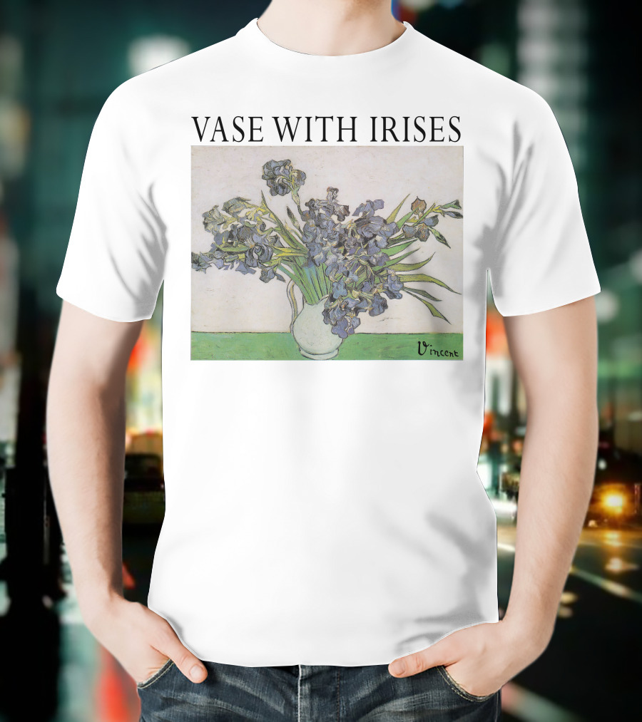 Vase With Irises Vincent T-Shirt