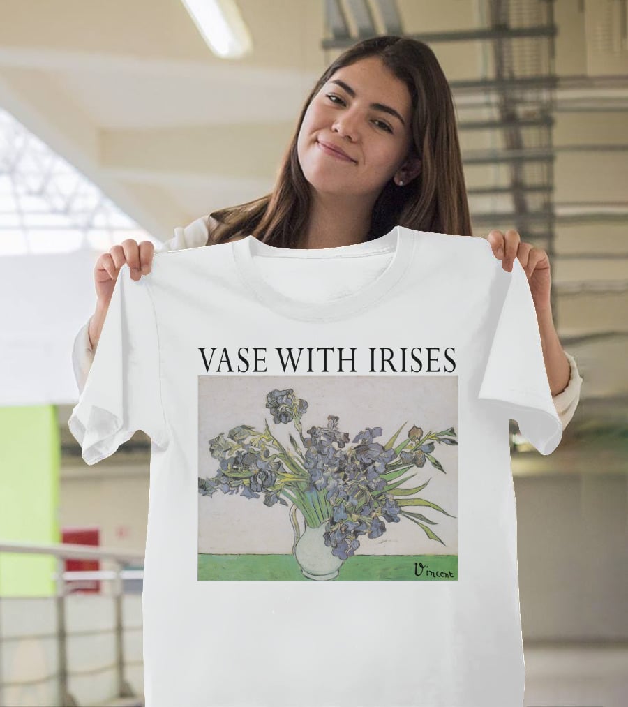 Vase With Irises Vincent T-Shirt