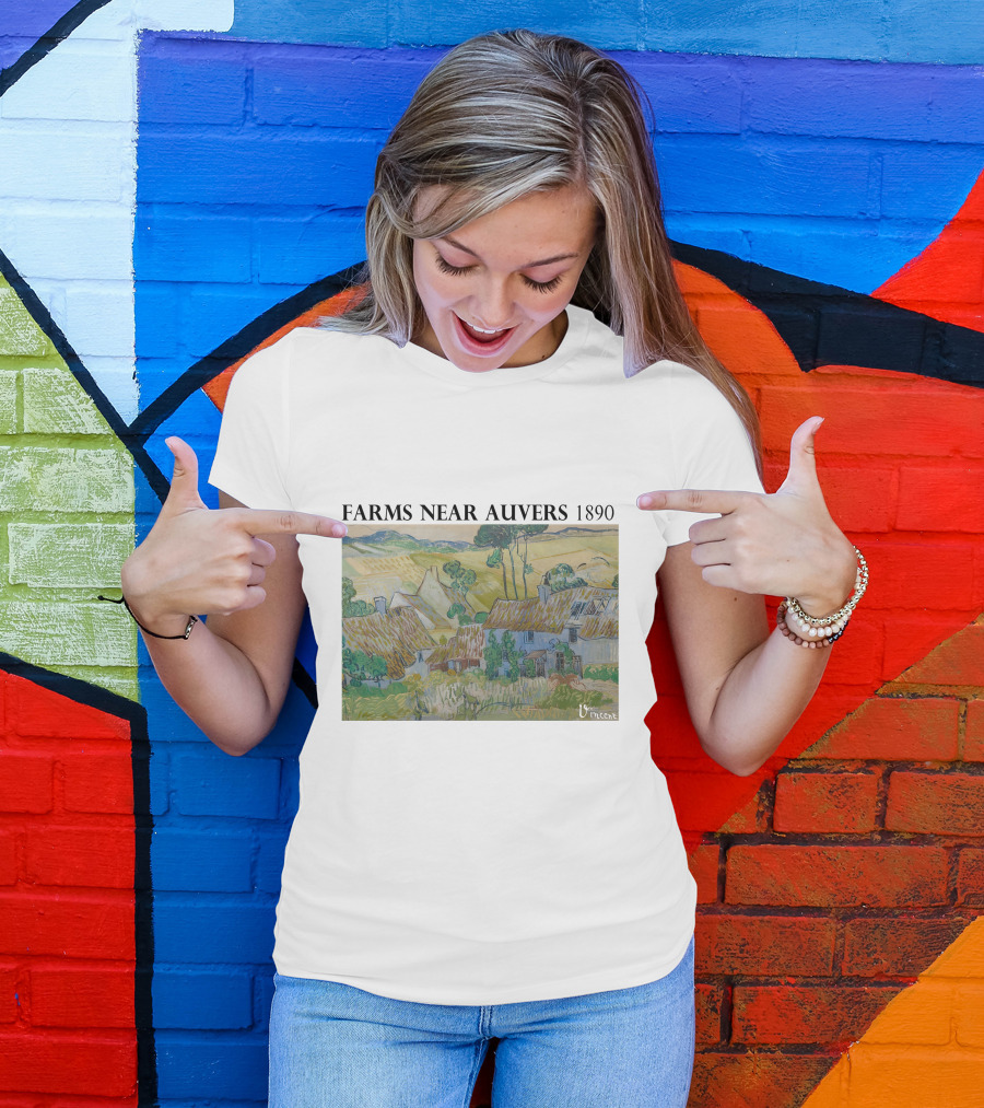 Farms Near Auvers 1890 Vincent Van Gogh T-Shirt