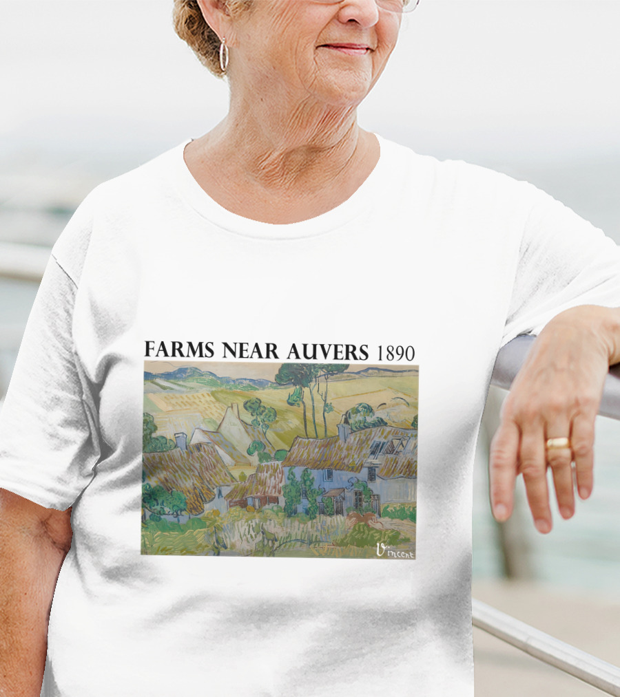 Farms Near Auvers 1890 Vincent Van Gogh T-Shirt