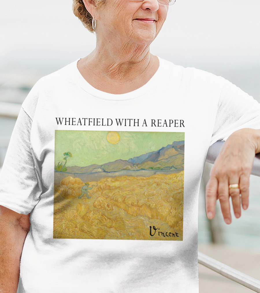 Wheatfield With A Reaper Vincent T-Shirt