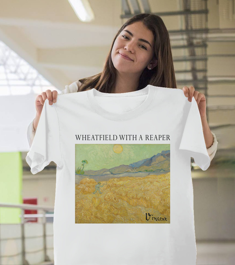Wheatfield With A Reaper Vincent T-Shirt
