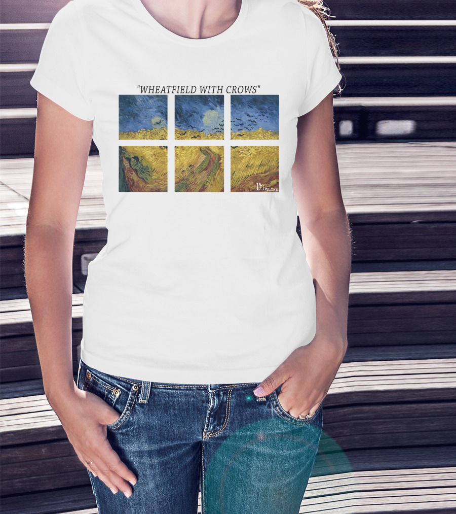 Vincent Van Gogh Wheatfield With Crows Vincent T-Shirt