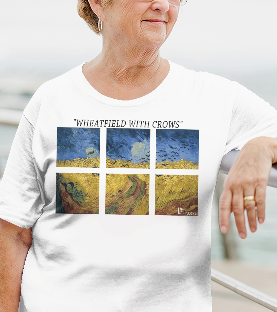 Vincent Van Gogh Wheatfield With Crows Vincent T-Shirt