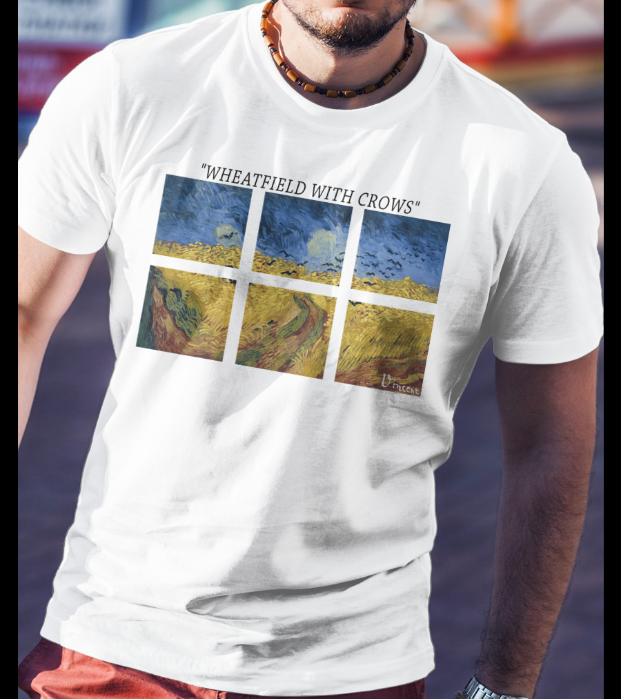 Vincent Van Gogh Wheatfield With Crows Vincent T-Shirt