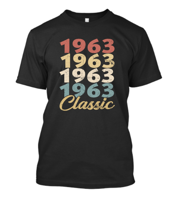 1963 Classic Retro Vintage Style Multicolor T-Shirt
