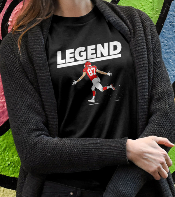 Legend Travis Kelce 87 Kansas City Chiefs T-Shirt