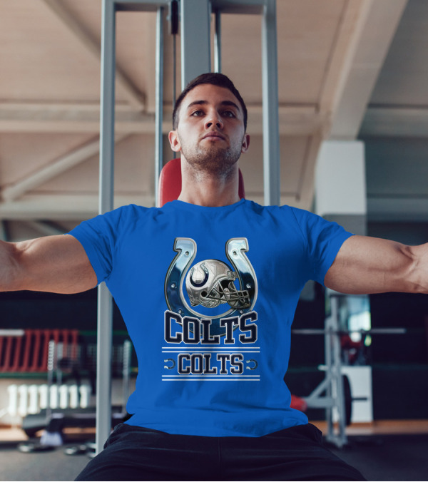 Colts Horseshoe Helmet Indianapolis Colts Colts T-Shirt