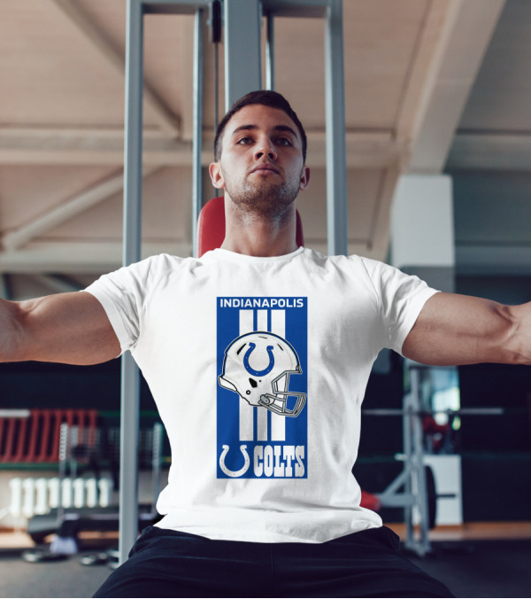 Indianapolis Colts Helmet Logo T-Shirt