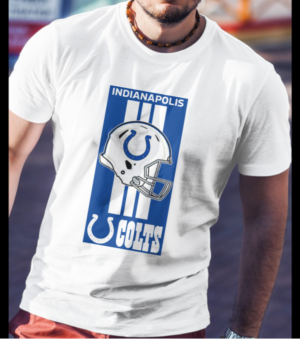 Indianapolis Colts Helmet Logo T-Shirt