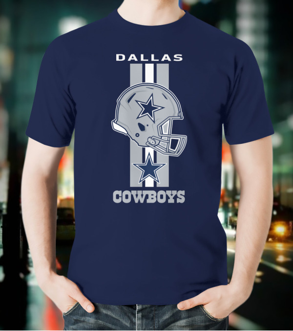 Dallas Cowboys Helmet Star Emblem T-Shirt