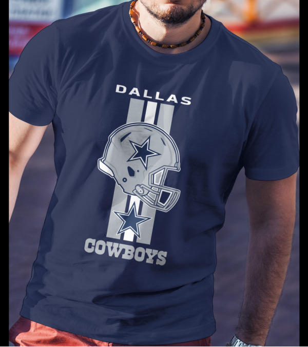 Dallas Cowboys Helmet Star Emblem T-Shirt
