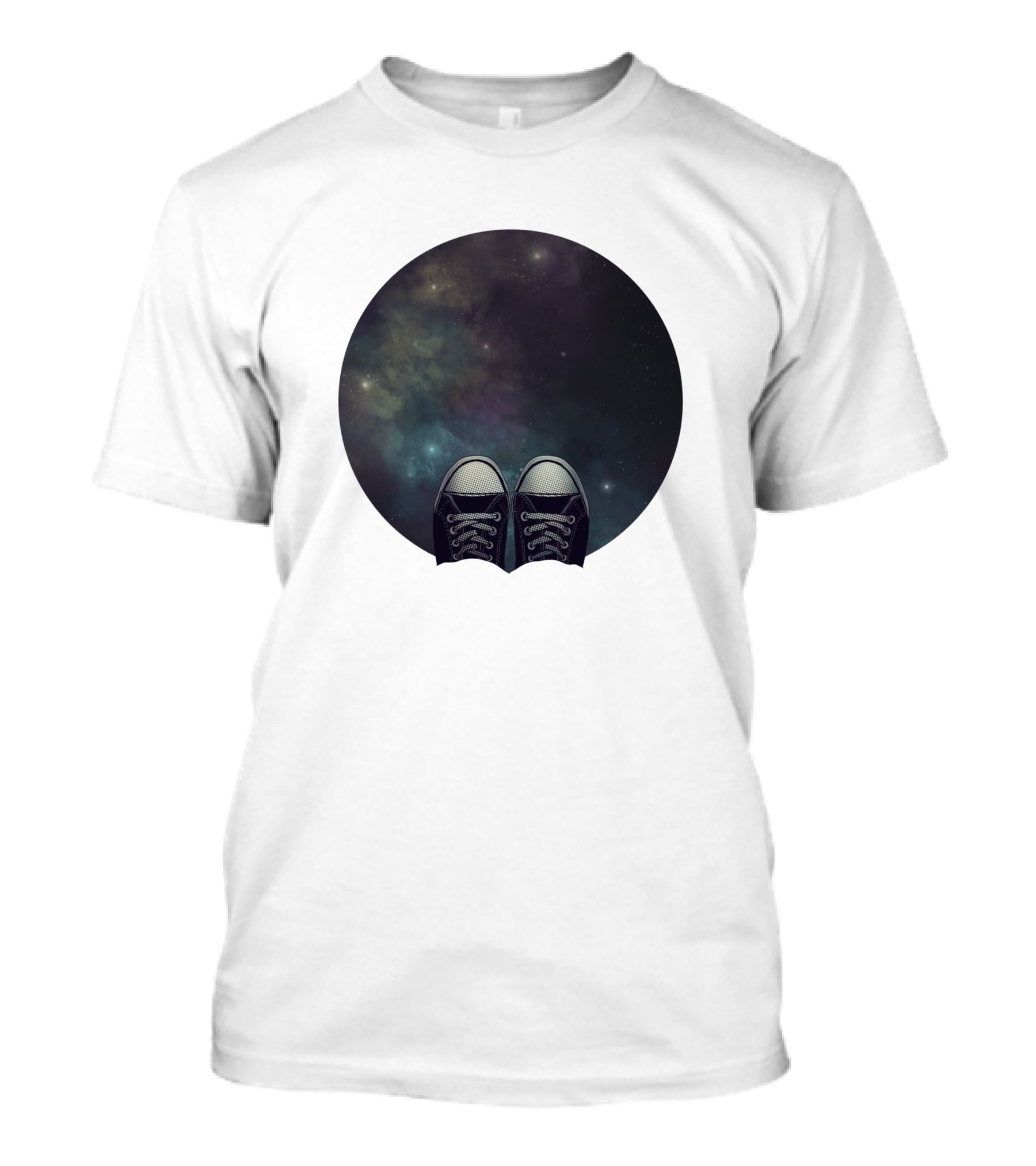 At The Edge Of The Universe 191686 Stars Converse Shoes Galaxy T-Shirt