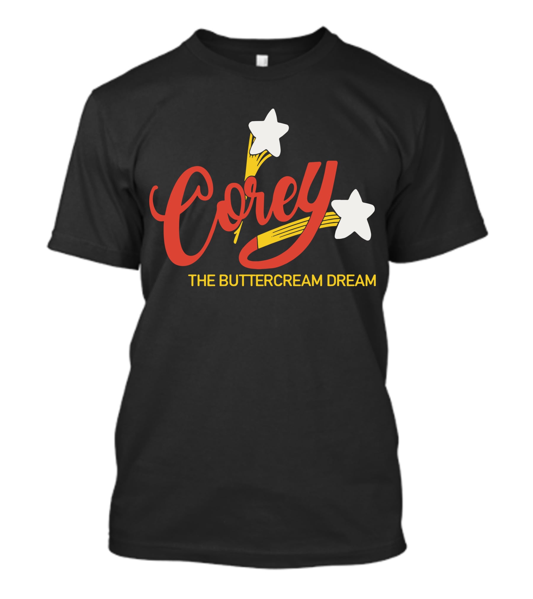Corey The Buttercream Dream Stars And Swirls T-Shirt
