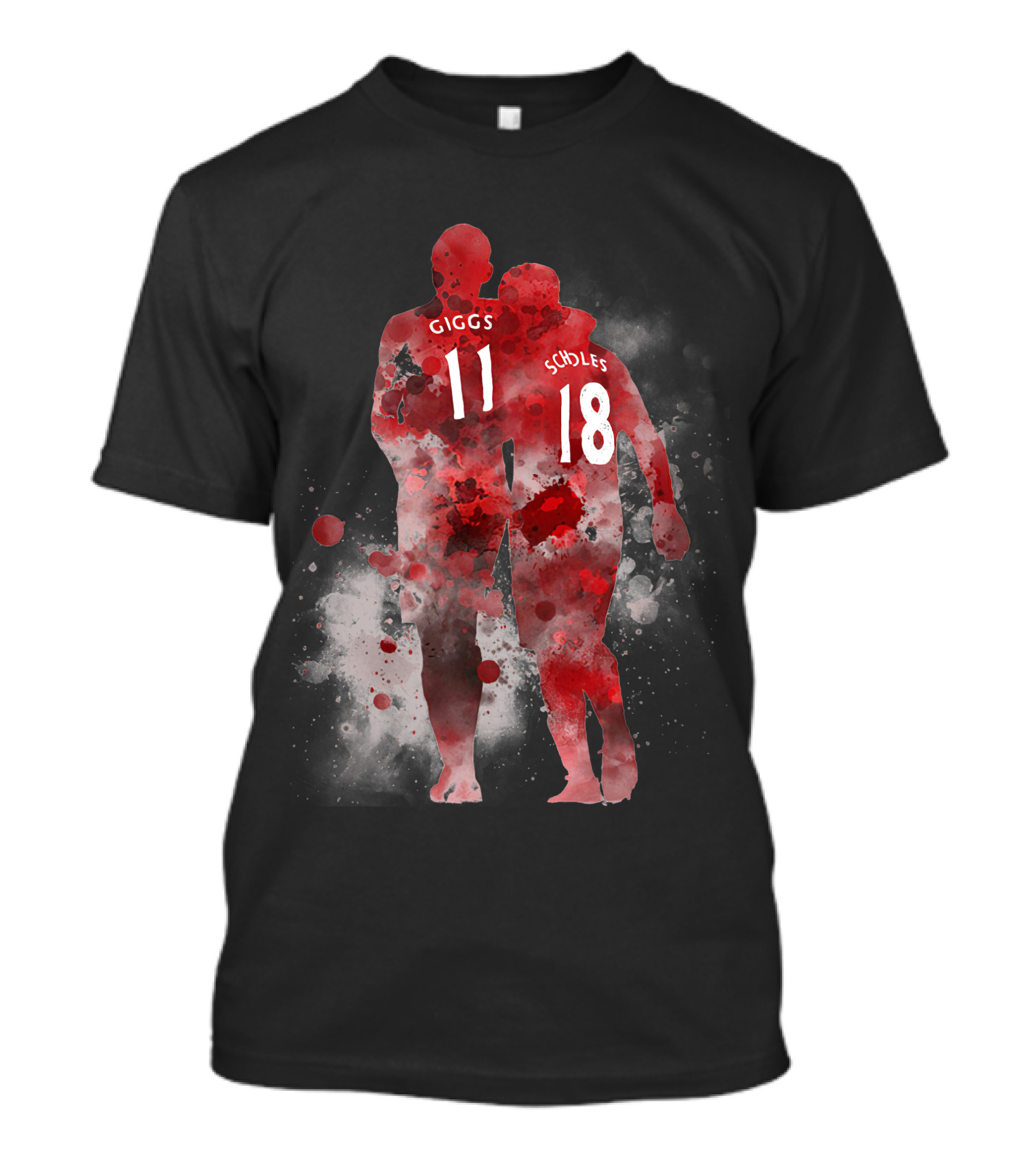 Genuine Legends Giggs 11 Scholes 18 Football Heroes T-Shirt