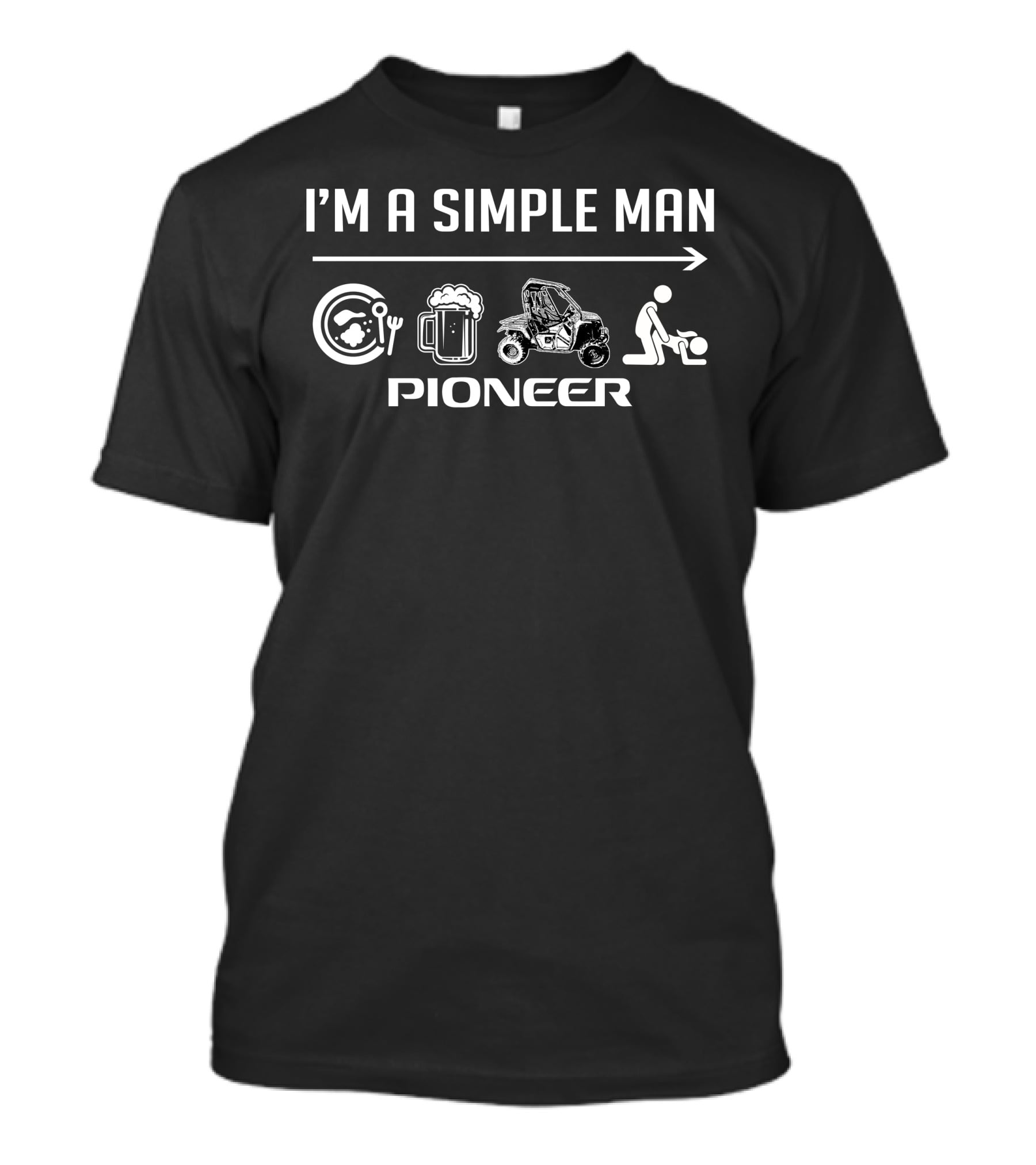 I'm A Simple Man Pioneer Adventure Icons T-Shirt