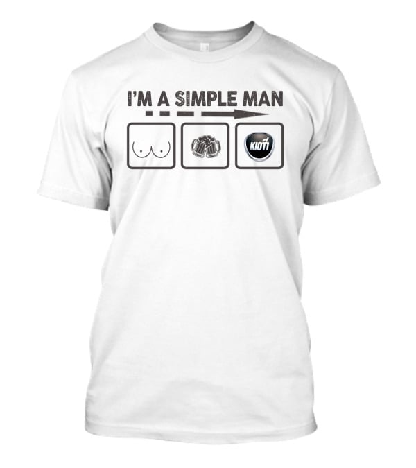 I'm A Simple Man Beer Kioti Tractors T-Shirt