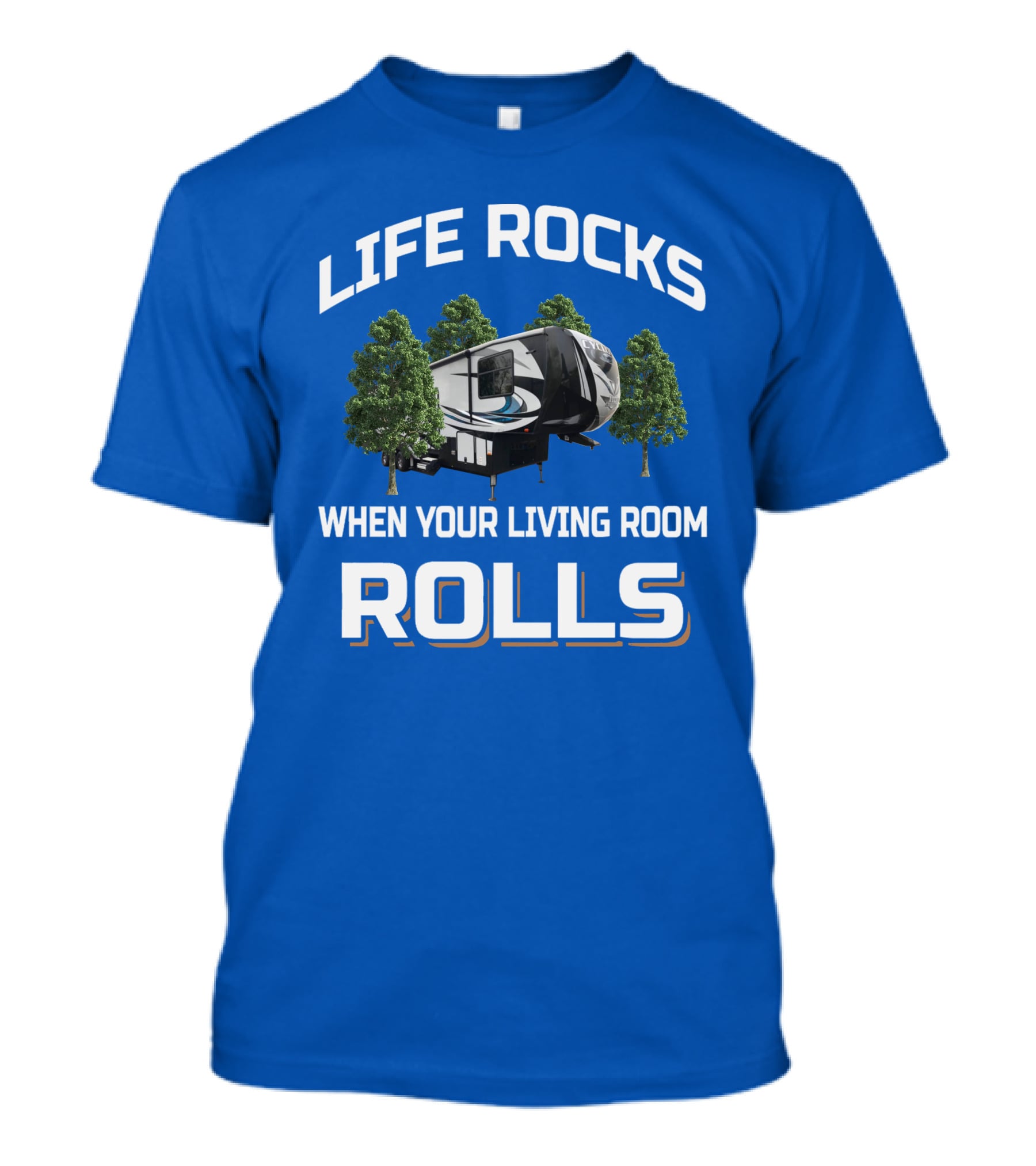 LIFE ROCKS WHEN YOUR LIVING ROOM ROLLS Cyclone T-Shirt