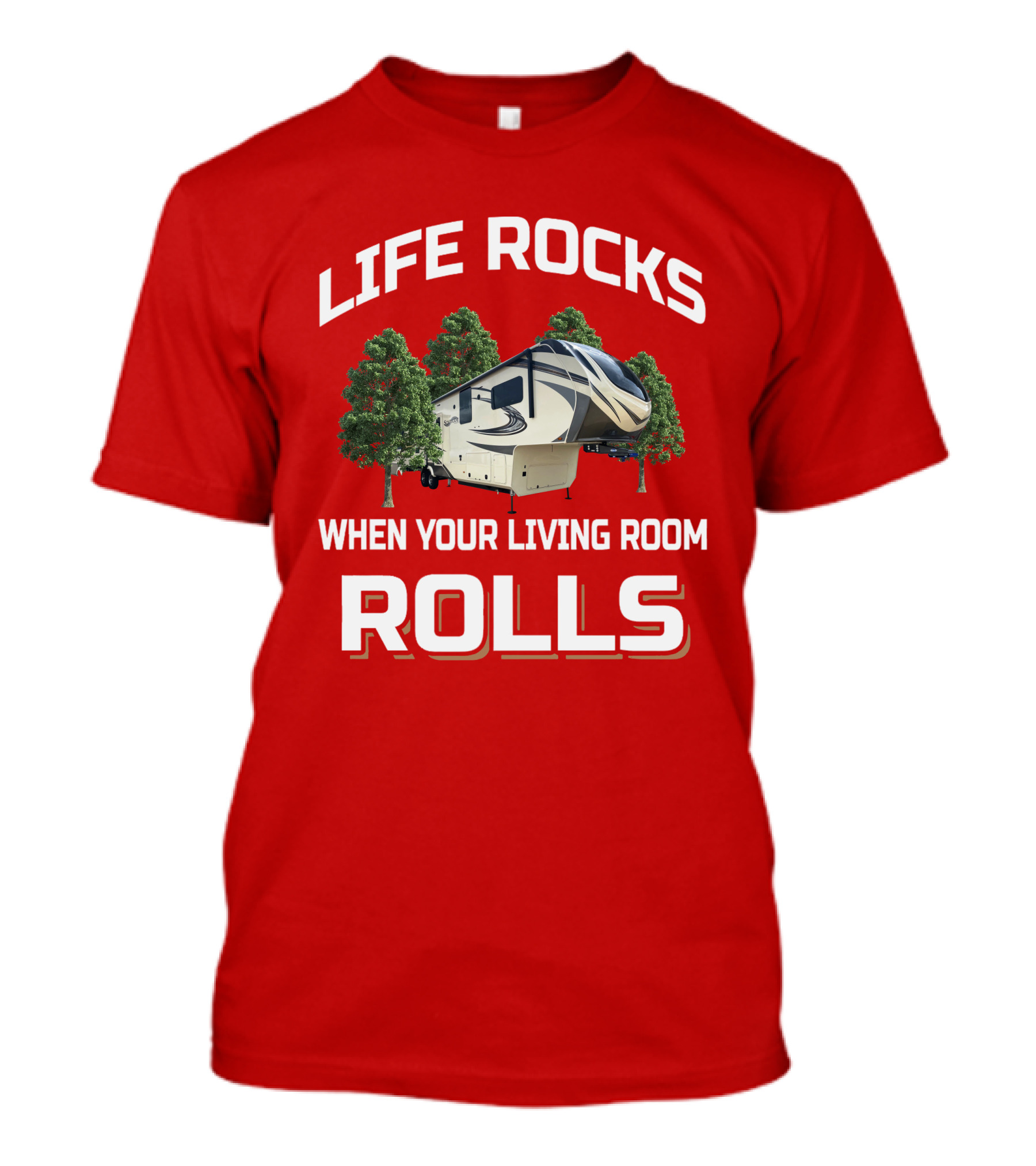 LIFE ROCKS WHEN YOUR LIVING ROOM ROLLS Solitude 377MBS T-Shirt