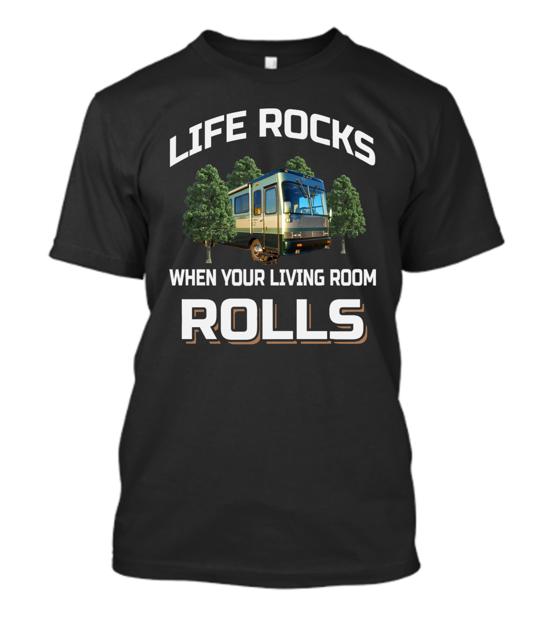 LIFE ROCKS WHEN YOUR LIVING ROOM ROLLS SAFARI T-Shirt